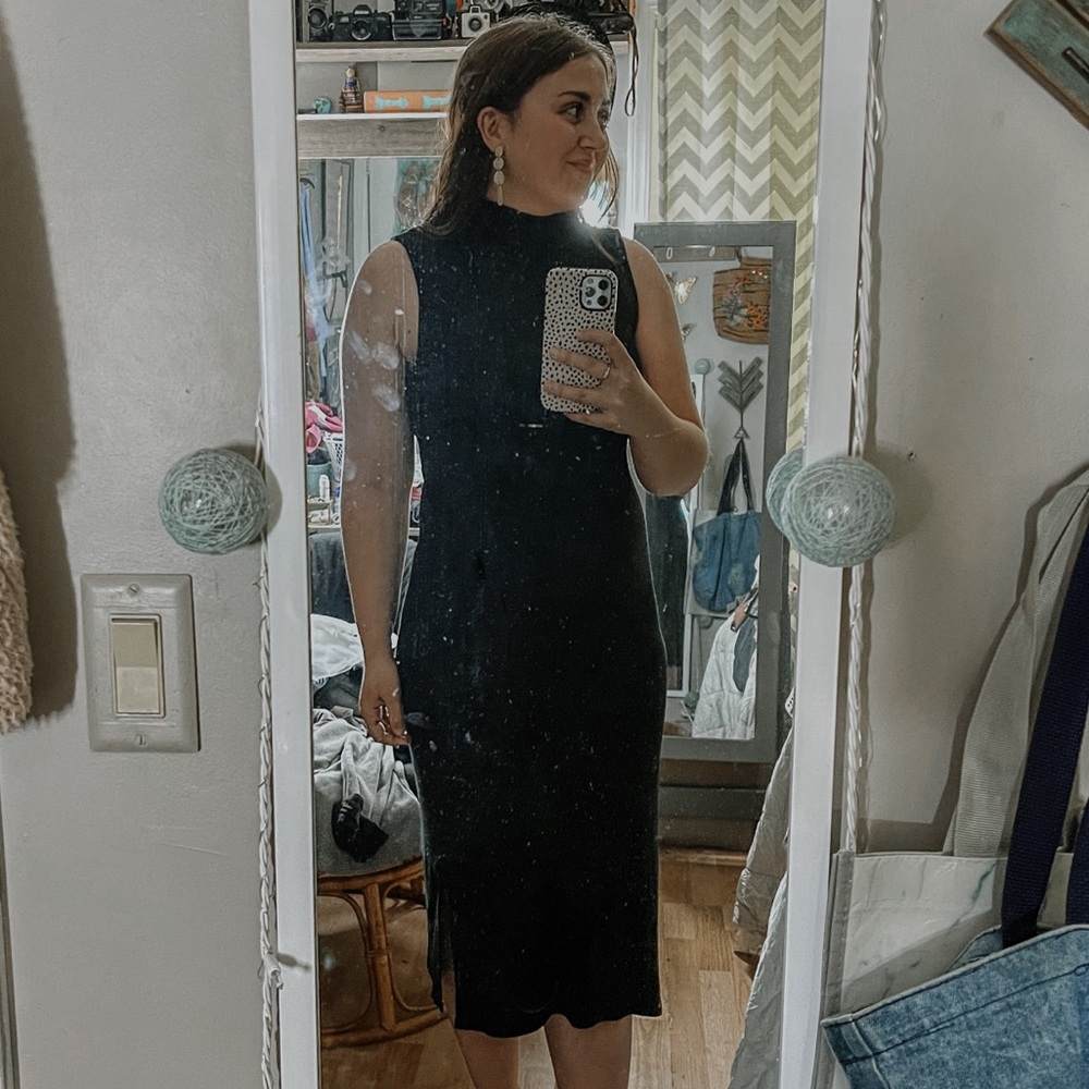 a new day Black Midi Dress